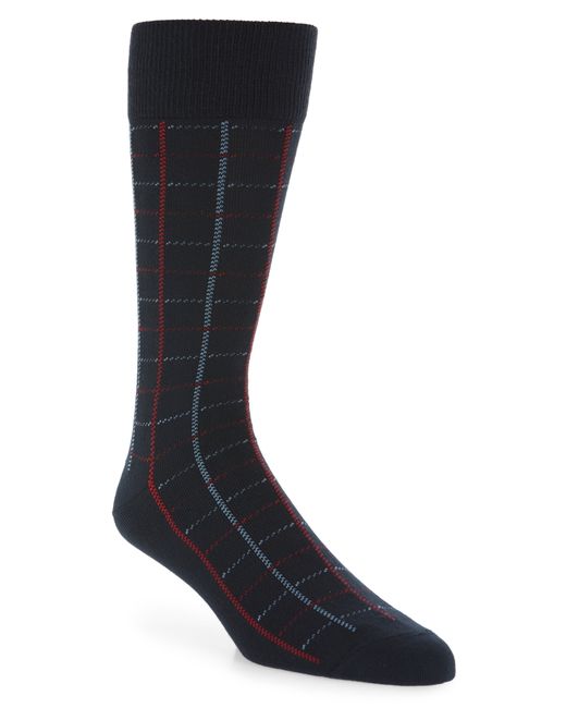 Nordstrom Men's Shop Ultra Soft Windowpane Socks One