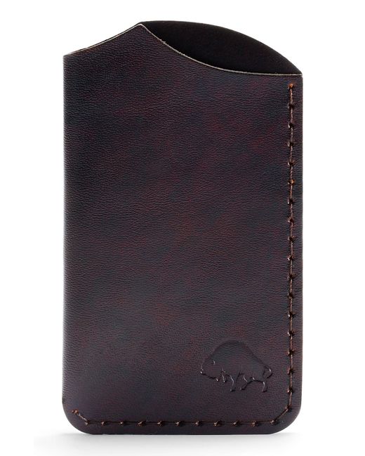 Ezra Arthur No. 1 Leather Card Case Burgundy