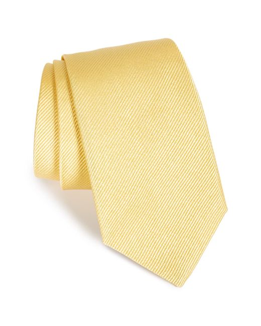 Gitman Vintage Solid Silk Tie Yellow