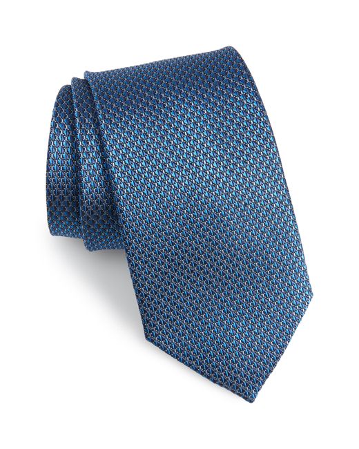 Nordstrom Men's Shop Solid Silk Tie Blue