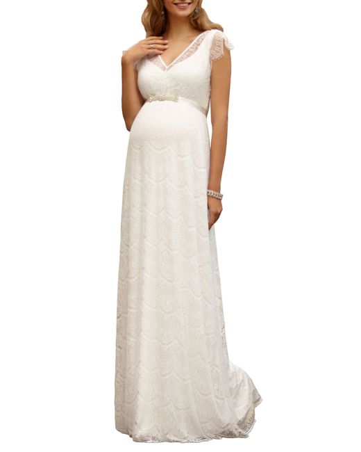 Tiffany Rose Kristin Long Lace Maternity Gown