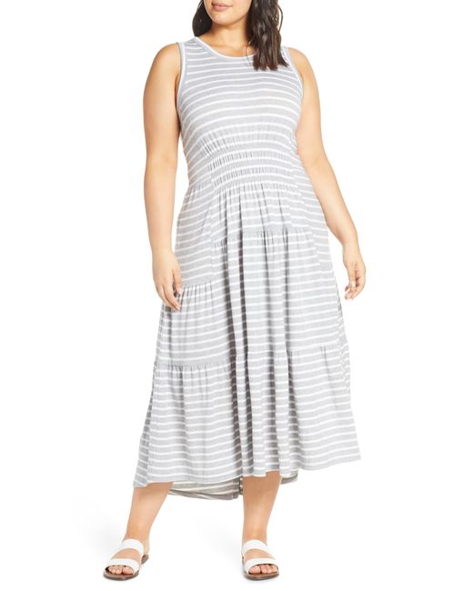 Lucky Brand Plus High/low Knit Maxi Dress