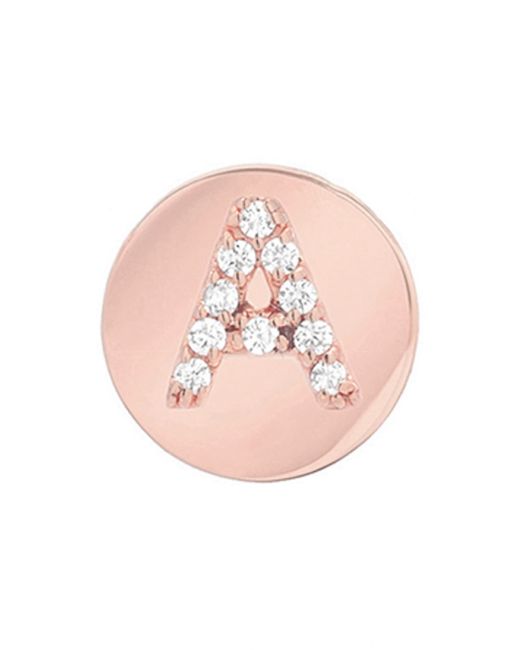 Mini Mini Jewels Framed Diamond Initial Earring
