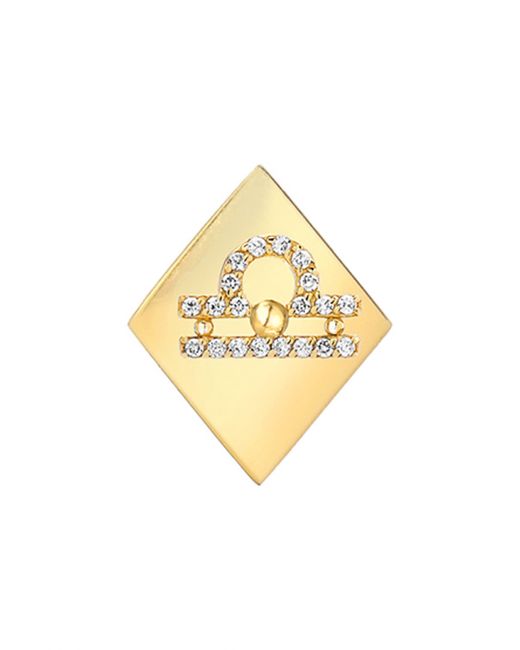 Mini Mini Jewels Frame Diamond Zodiac Sign Earring