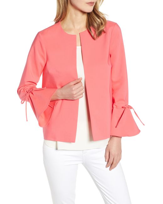 Chaus Bell Sleeve Jacket Pink