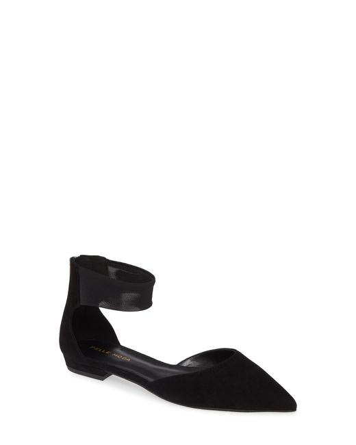 Pelle Moda Dale Ankle Strap Pointed Toe Flat 8.5