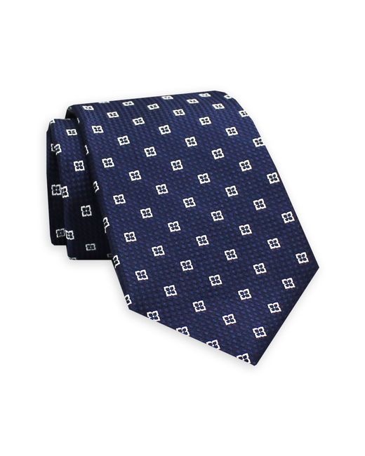 Gitman Vintage Geometric Silk Tie Blue
