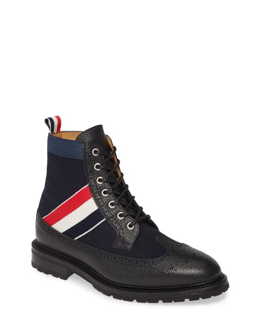 Thom Browne Long Wing Boot Blue