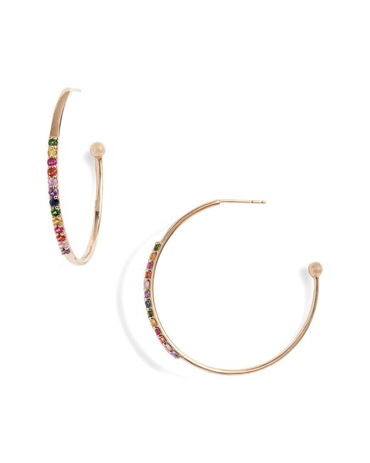 Anzie Cleo Rainbow Hoop Earrings