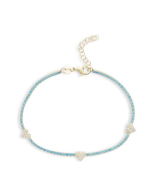Adina's Jewels Pastel Heart Tennis Bracelet