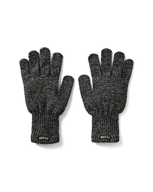 Filson Wool Blend Knit Gloves Black