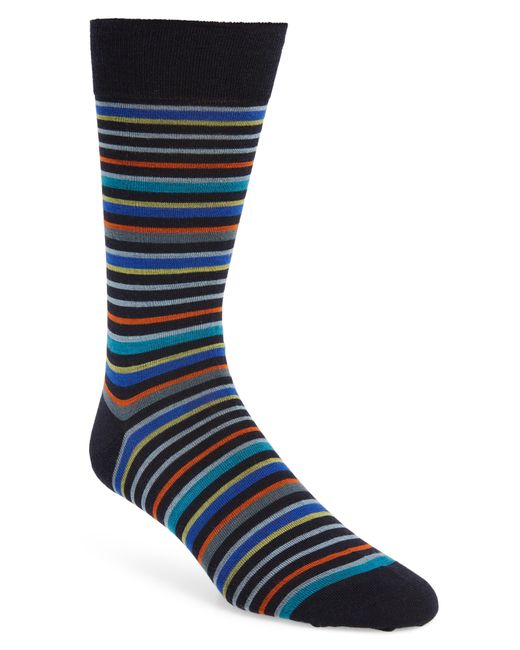 Pantherella Stripe Merino Wool Blend Socks One