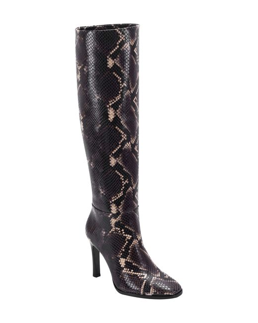 Sigerson Morrison Kailey Snakeskin Embossed Knee High Boot 5.5US