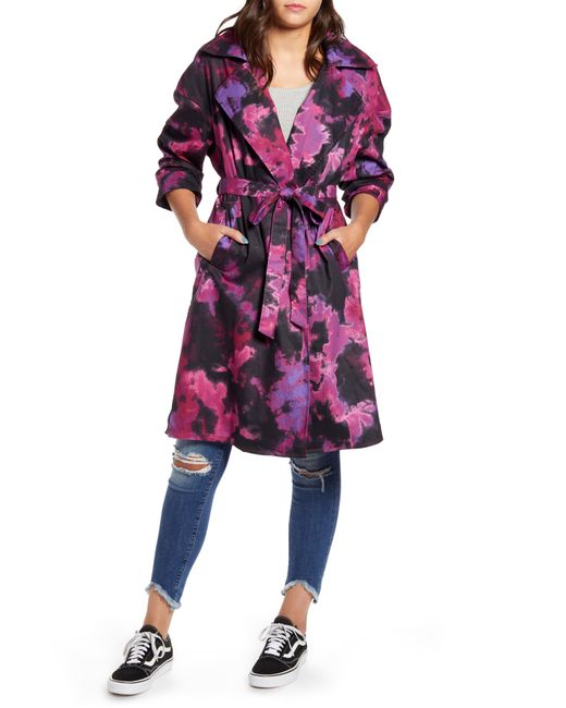 Tinsels Tie Dye Trench Coat