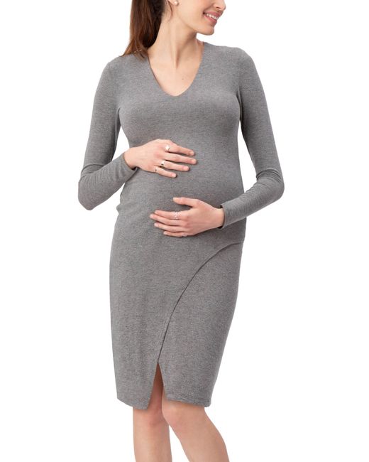 Stowaway Collection Lenox Long Sleeve Maternity Dress