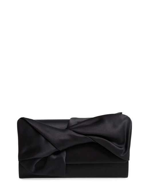 Nordstrom Bow Flap Satin Clutch