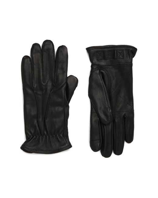 uggr Ugg Three-Point Leather Tech Gloves