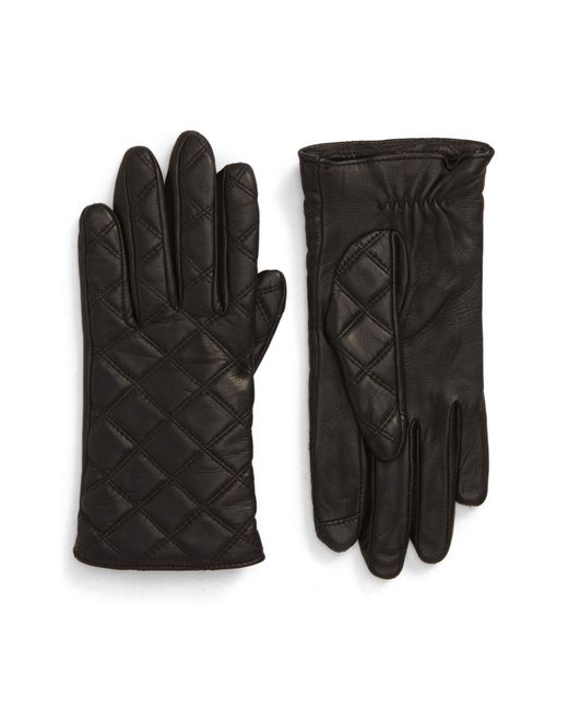 Nordstrom Quilted Leather Tech Gloves