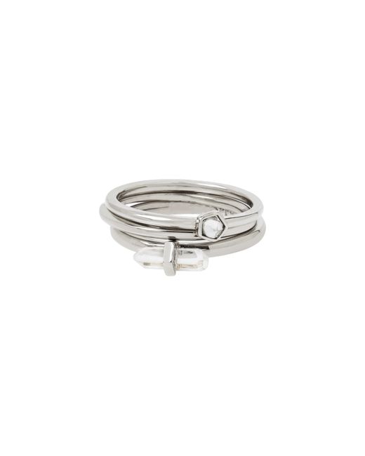 AllSaints Set Of 3 Stackable Rings