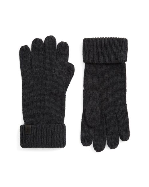 AllSaints Merino Wool Gloves One Brown
