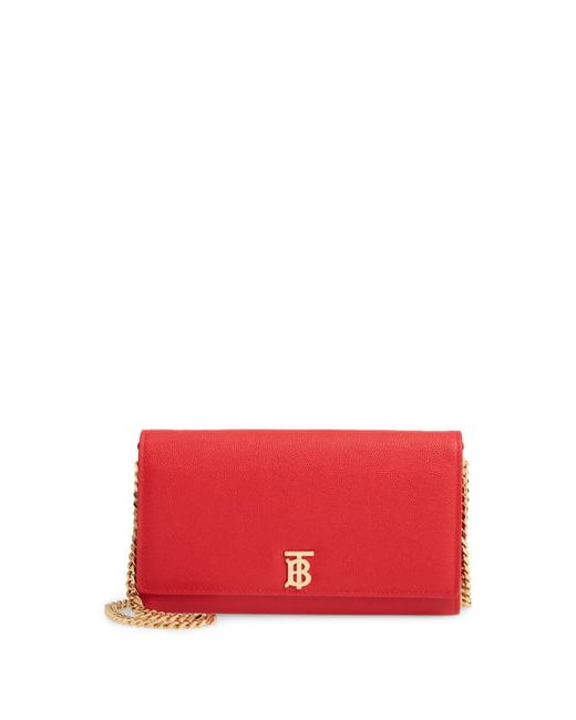 Burberry Hannah Leather Wallet On A Chain