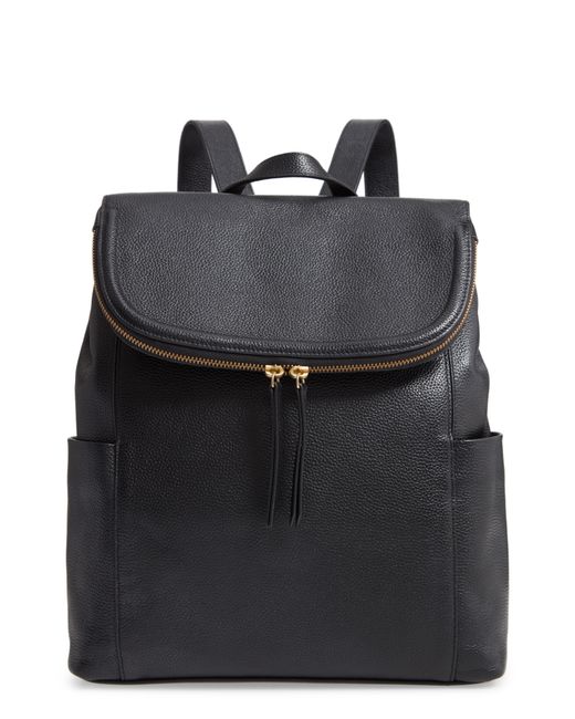 Nordstrom Reah Leather Backpack Black
