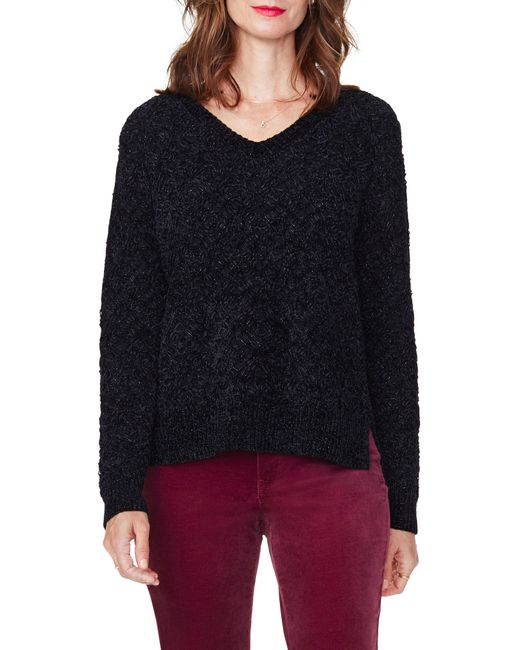 Nydj V-Neck Sweater X-Large Black