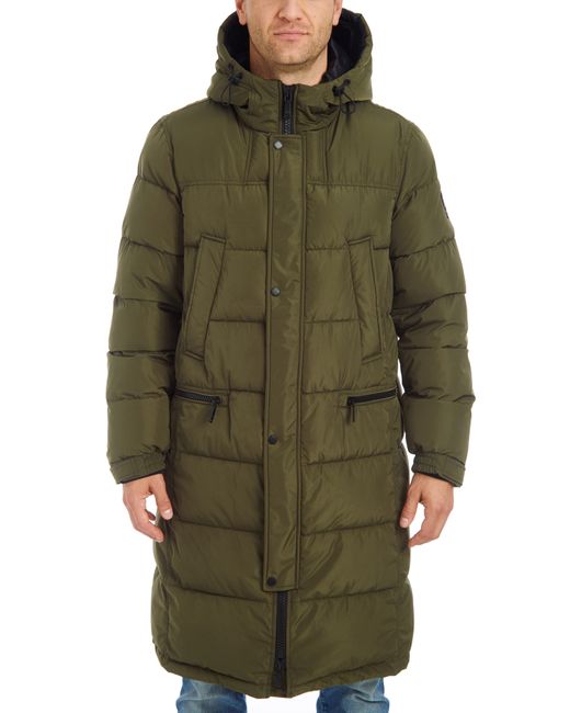 Vince Camuto Long Hooded Parka Green