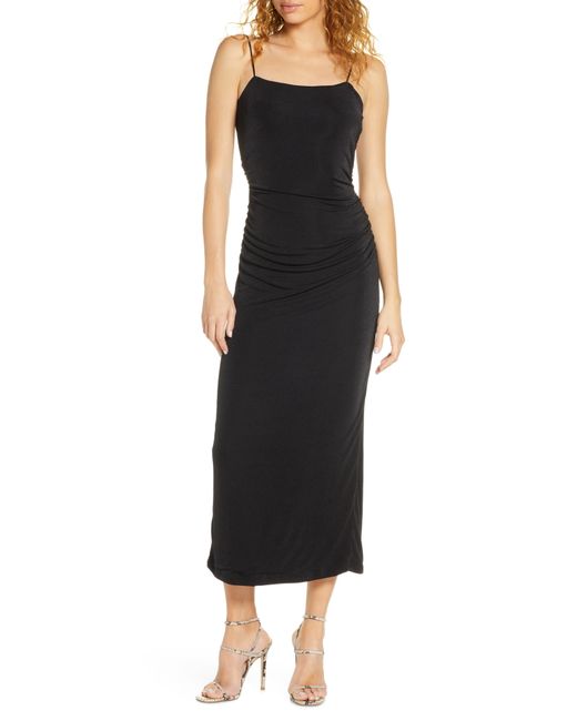 Significant Other Neptune Ruched Knit Midi Dress 2 US
