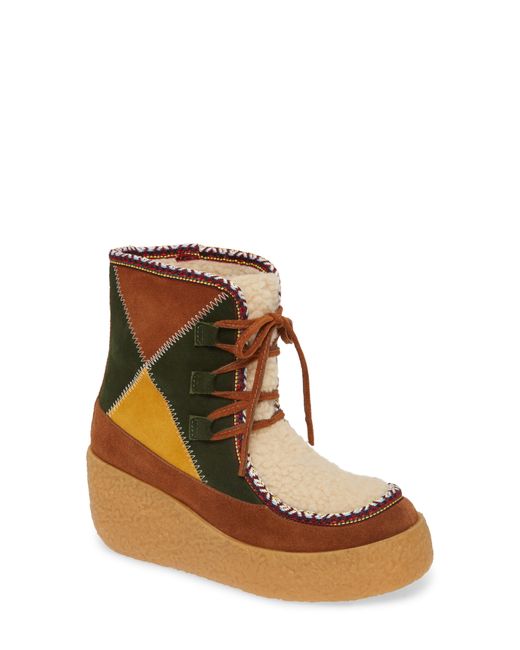 Jeffrey Campbell Milono Faux Shearling Wedge Boot