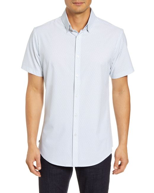 Mizzen+Main Regular Fit Short Sleeve Button-Up Shirt