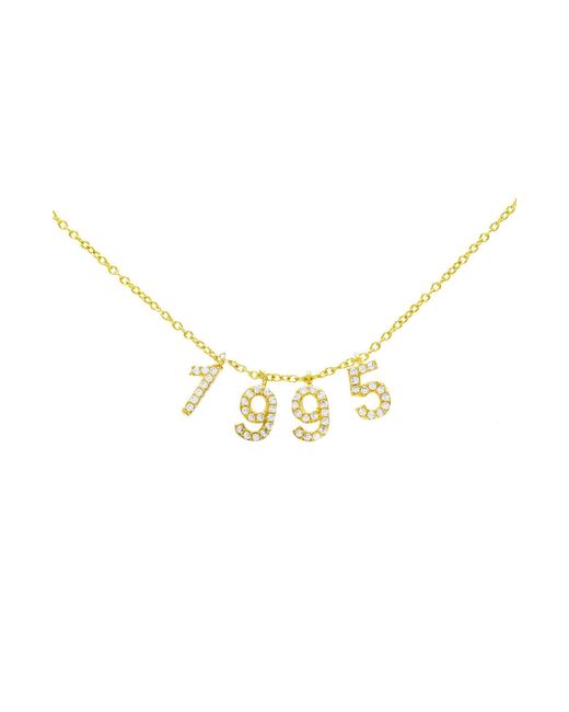 Adina's Jewels Personalized Pave Year Necklace