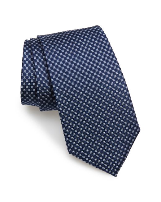 Nordstrom Men's Shop Selway Grid Silk X-Long Tie