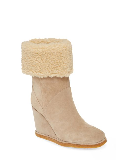 Jeffrey Campbell Faux Shearling Wedge Boot