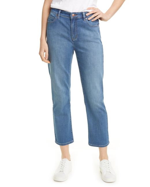 Eileen Fisher High Waist Ankle Jeans