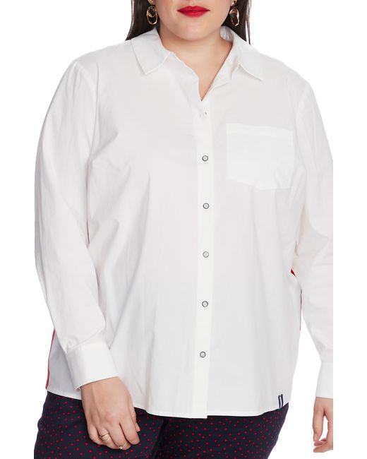 Court & Rowe Plus Embroidered Button-Up Shirt