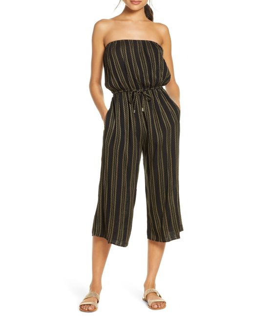 Elan Strapless Cover-Up Culotte Jumpsuit