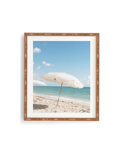 DENY Designs Beach Umbrella Framed Wall Art One