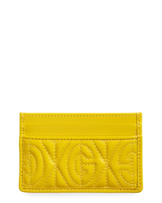 Gucci Gg Rhombus Quilted Leather Card Case