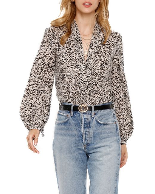 Heartloom Camille Print Twist Front Blouse