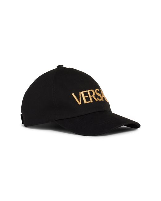Versace First Line Versace Metallic Logo Baseball Cap 57 Black