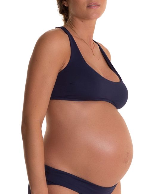 Pez D'Or Olivia Maternity Bikini Top Blue