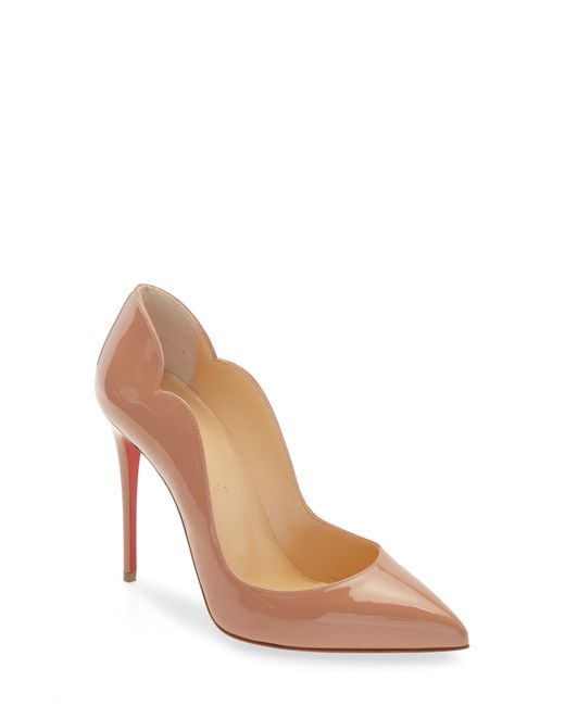 Christian Louboutin Hot Chick Scallop Pointed Toe Pump 7US