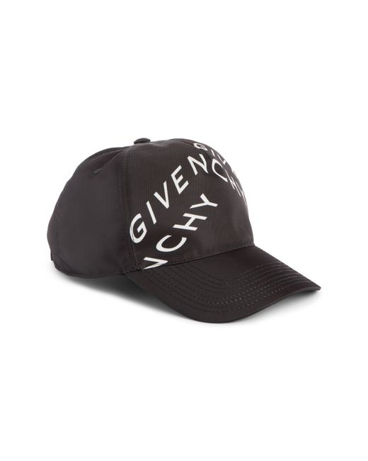 Givenchy Refracted Twill Baseball Cap Black