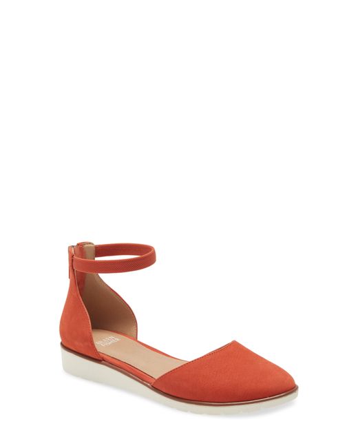 Eileen Fisher Ankle Strap Wedge Red