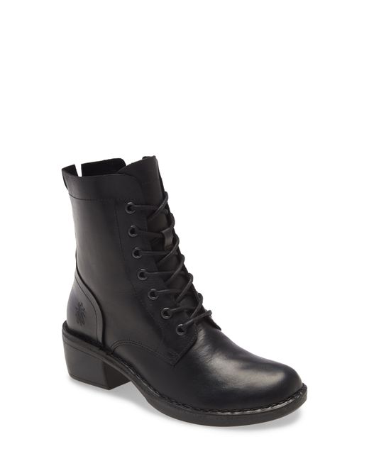FLY London Milu Lace-Up Leather Boot