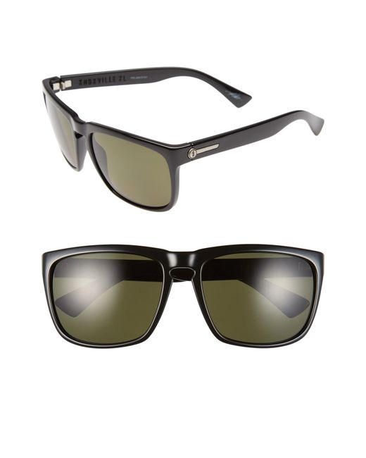 Electric Knoxville Xl 61mm Polarized Sunglasses Gloss Black Grey