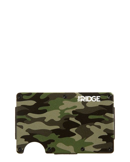 the Ridge Camo Print Rfid Money Clip Card Case Green