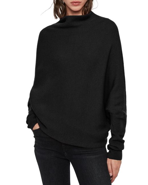 AllSaints Ridley Funnel Neck Wool Cashmere Sweater