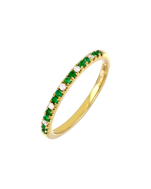 Bony Levy El Mar Emerald Diamond Stacking Ring Nordstrom Exclusive